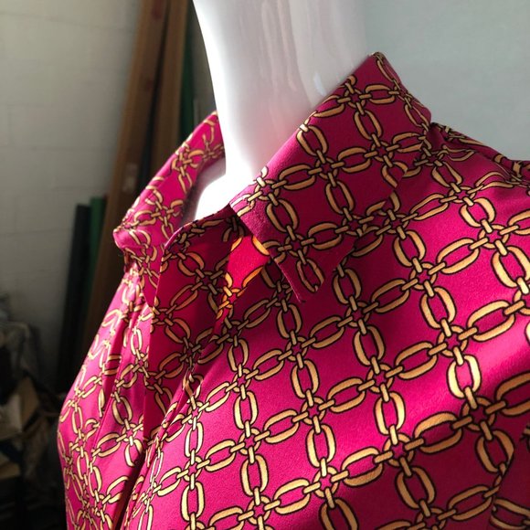 SALE! Laundry by Shelli Segal Fuschia Dress Sz Sm - Picture 4 of 7